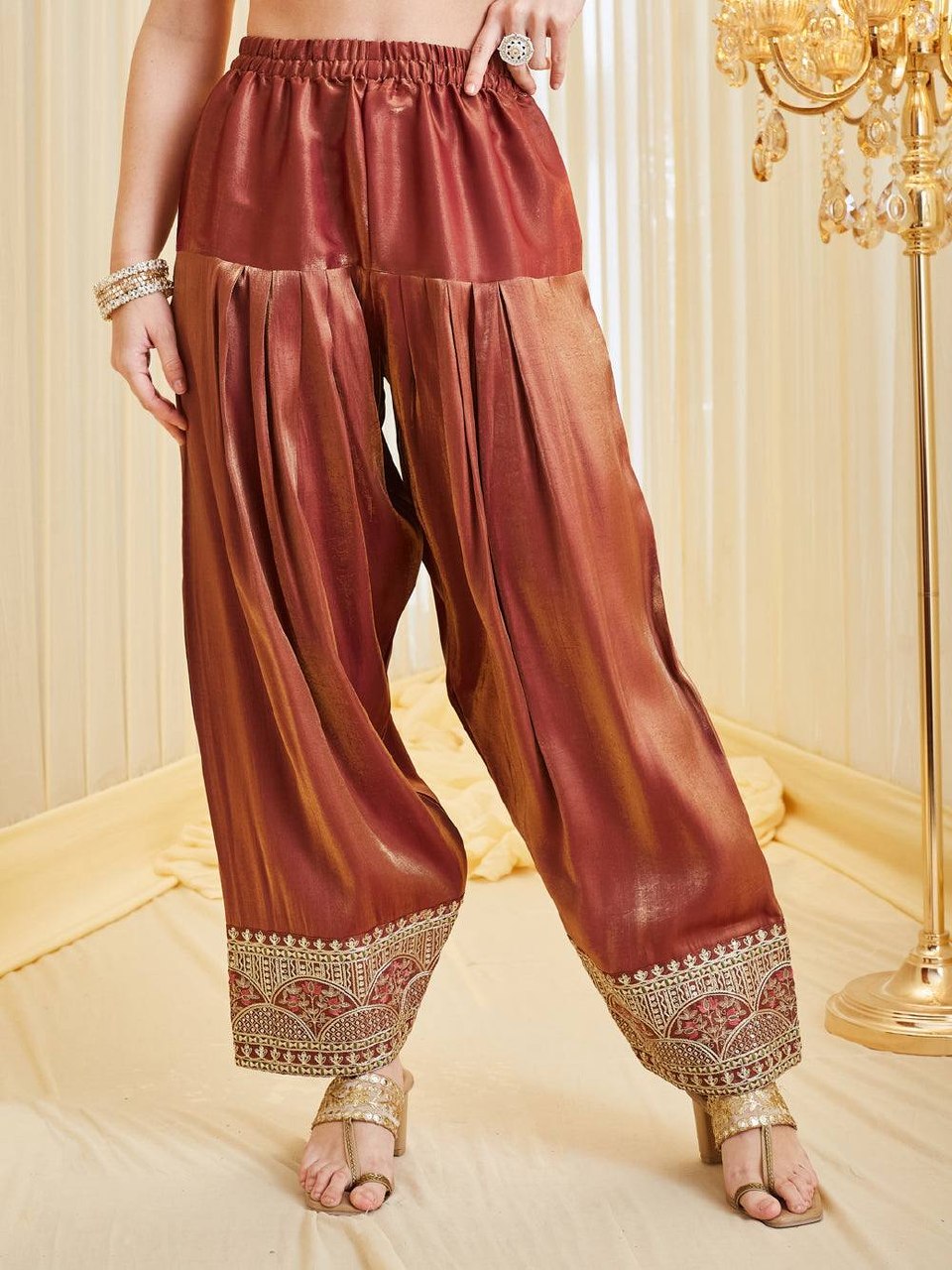 Midnight Terracotta Luminous Salwar Set